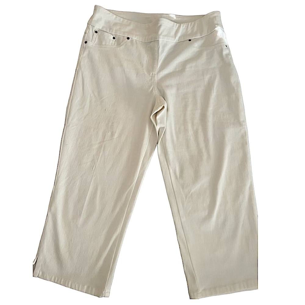 Ruby Rd. Women’s White Straight Leg Trousers